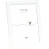 Cadre photo bois blanc Deknudt S243D 13x18 cm