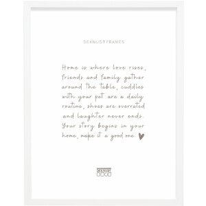 Cadre photo en bois Deknudt S243K1 15x15 cm blanc