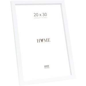 Cadre photo en bois Deknudt S243D Blanc 20x30 cm