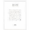 Cadre photo en bois Deknudt S243K1 blanc 30x40 cm