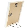Cadre photo en bois Deknudt S243K1 blanc 30x40 cm