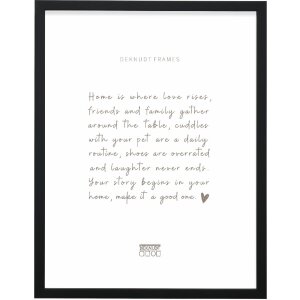 Cadre photo en bois Deknudt S243K2 noir 15x15 cm