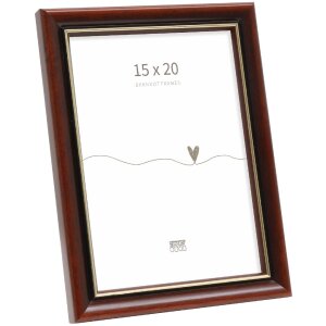 Cadre photo en bois 15x20 cm marron Deknudt S407H2