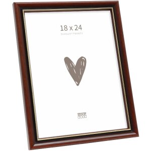 Deknudt S407H2 - Cadre photo en bois marron 18x24 cm