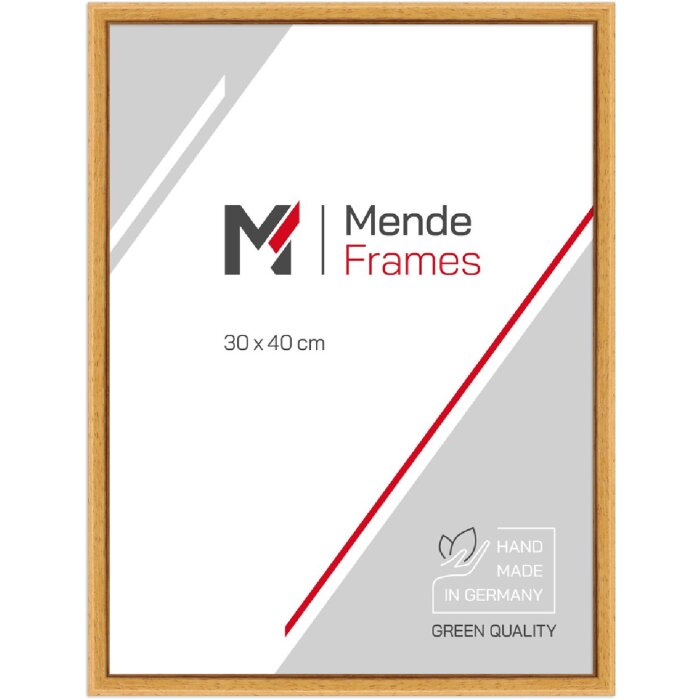 MendeFrames Cadre Photo Bois 10x20 cm Verre Muséal