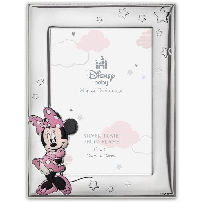 Cadre photo bébé Minnie ZEP 10x15 cm argent DI2205