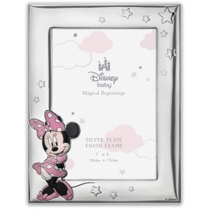 Cadre photo bébé Minnie ZEP 10x15 cm argent...