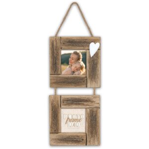 Cadre Photo ZEP Essence 2 Photos 10x10 cm Brun