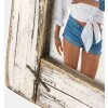 Cadre photo en bois vintage ZEP RE3968 HORN 15x20 cm blanc