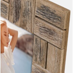 Cadre photo vintage en bois ZEP RE6757 STOCCARDA 13x18 cm brun
