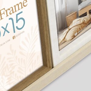 Cadre photo triple 10x15 cm Como 3Q Naturel/Brun ZEP...