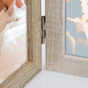 Cadre photo bois Trani ZEP 3 photos 10x15 cm marron