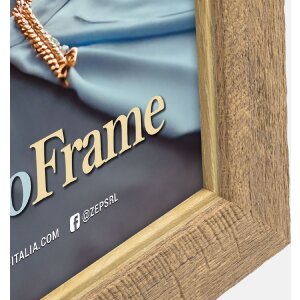 Cadre photo OLBIA 10x15 cm – Brun, polystyrène finition bois