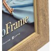 Cadre photo OLBIA 10x15 cm – Brun, polystyrène finition bois