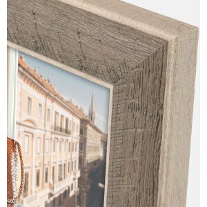 Cadre photo ZEP OLBIA 10x15 cm gris imitation bois