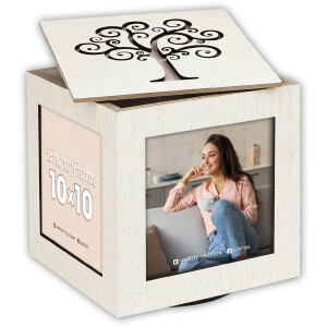 ZEP Cadre Photo Cubique Thomas Pivotant 10x10 cm