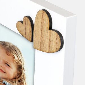 Cadre photo bois blanc "Mamma I" 10x15 cm