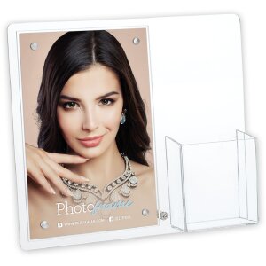 Cadre photo ZEP Lowell 10x15 cm avec fermeture magnétique et chambre pour carte de visite