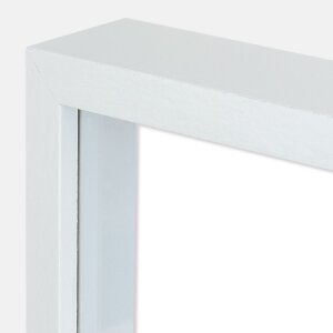 Cadre photo bois Alice blanc 30x40 cm avec passe-partout 20x30 cm AW623W