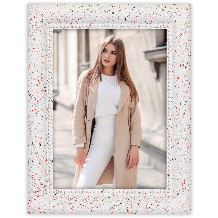 Cadre photo ZEP Pollock blanc 10x15 cm