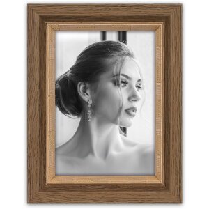 Cadre photo SYDNEY ZEP 15x20 cm en plastique PS marron