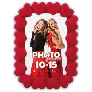 Cadre Photo Margherita Rouge 10x15 cm ACR46