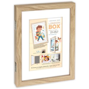 Cadre photo en bois London Nature ZEP – pour documents DIN A4