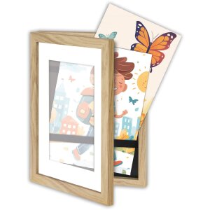 Cadre photo en bois London Nature ZEP – pour documents DIN A4