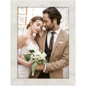 Cadre photo bois ZEP Lord 10x15 cm blanc MPW746