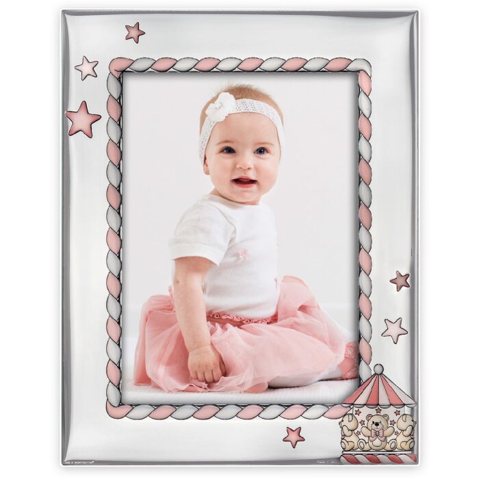 Cadre Photo Bébé Federico Rose 10x15 cm