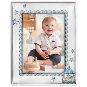 Cadre Photo Bébé Federico bleu 10x15 cm