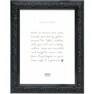 Cadre photo en bois Deknudt S996K2 40x50 cm Noir
