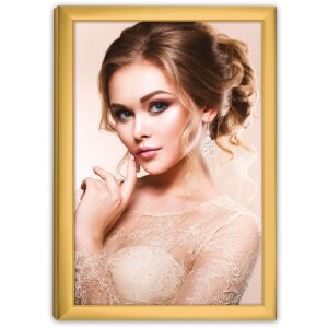 Cadre Photo ZEP Métal Champagne Gold Brillant Velours
