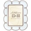 Cadre Photo Nuvola ZEP 10x15/13x18 Marron/Blanc Fleur