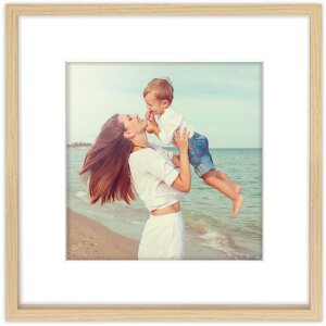 Cadre photo ZEP Alice Blanc ou Naturel 30x30/40 cm