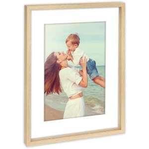 Cadre photo ZEP Alice Blanc ou Naturel 30x30/40 cm