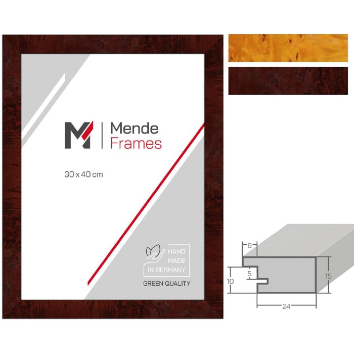 MendeFrames Cadre Photo Décor Racine H14D 3cm