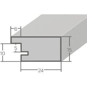 MendeFrames Miroir mural H14D Décor racine clair 60x90 cm