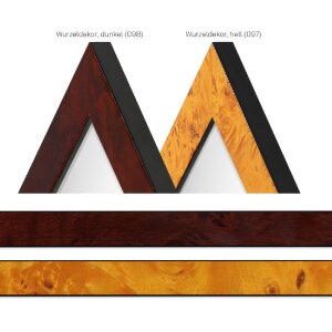 MendeFrames Miroir Mural Racine Foncé 21x29,7 cm