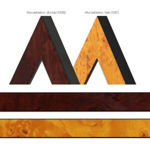 Cadre photo en bois MendeFrames H14E motif racine foncé 20x40 cm