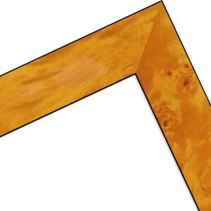 Cadre photo en bois MendeFrames H14E, décor racine clair 50x65 cm avec verre musée