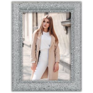 Cadre Photo ZEP Pollock Terrazzo Blanc Gris Brun 10x15...