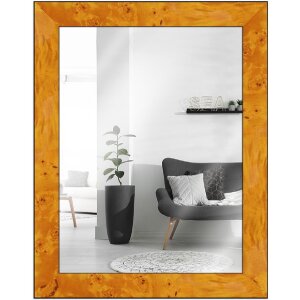 Miroir mural MendeFrames en bois de racine clair 24x30 cm