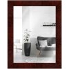 Miroir mural MendeFrames bois racine sombre 40x40 cm
