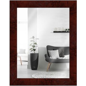 Miroir mural MendeFrames Bois racine foncé 40x50 cm