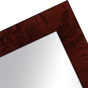 Miroir mural MendeFrames H14E bois racine foncé 70x70 cm