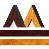 MendeFrames Miroir Mural H14E Décor Racine de Bois Multi-Formats
