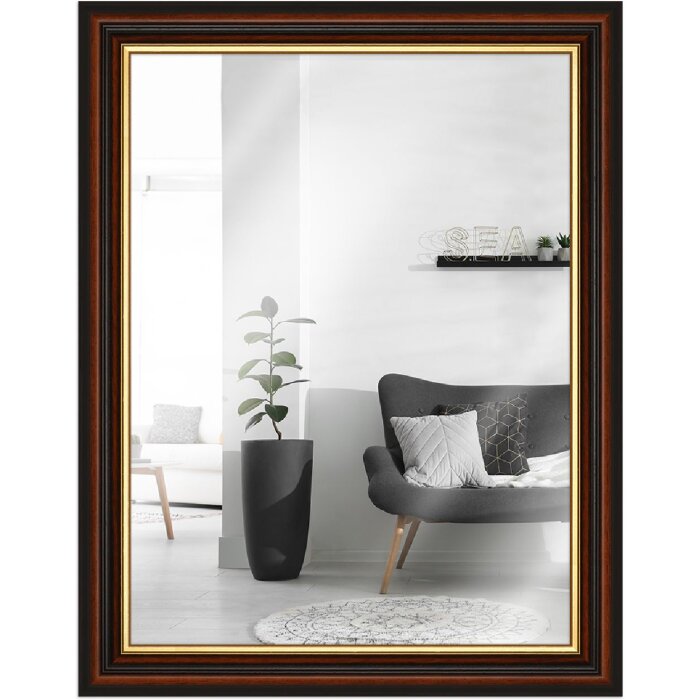 Miroir mural doré marron 45x60 cm - MendeFrames H015