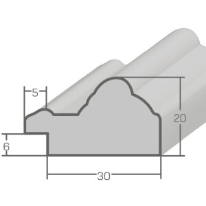 Miroir mural doré cadre bois massif 50x65 cm MendeFrames
