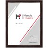 MendeFrames H025 Miroir Mural Bois 40x60 cm Noir
